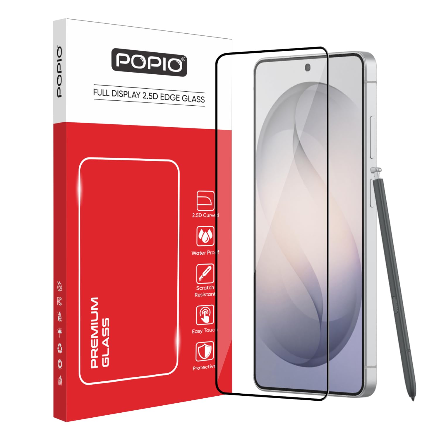 POPIO Military-Grade Gorilla Tempered Glass Compatible For Samsung Galaxy S26 Ultra | 9H Hardness, Edge-to-Edge, Bubble-Free.