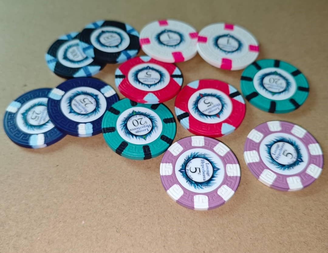 500-Piece Ceramic Poker Set | Classical Greek Mold | Robust Aluminum Case (Lounge Hyperborea)