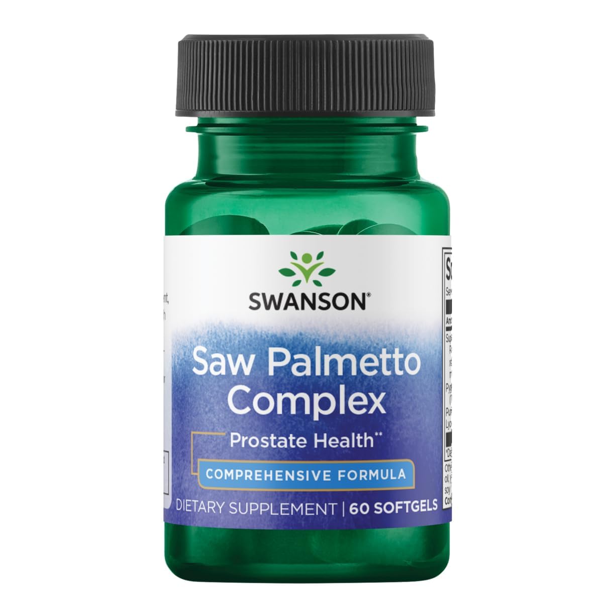 Swanson Saw Palmetto Combo for Prostate Health, 60 Softgels 60 Count (Pack of 1)