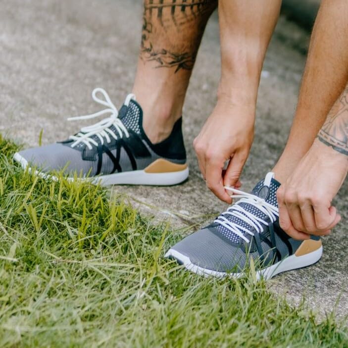 Image of OluKai Mio Li Men's Casual Sneakers, Hands-Free Drop-in Heel | Wear Slip-On or Laced, Breathable Knit Mesh, All-Day Cushioned Comfort, Athletic Walking Shoe, Runs Small So Size Up