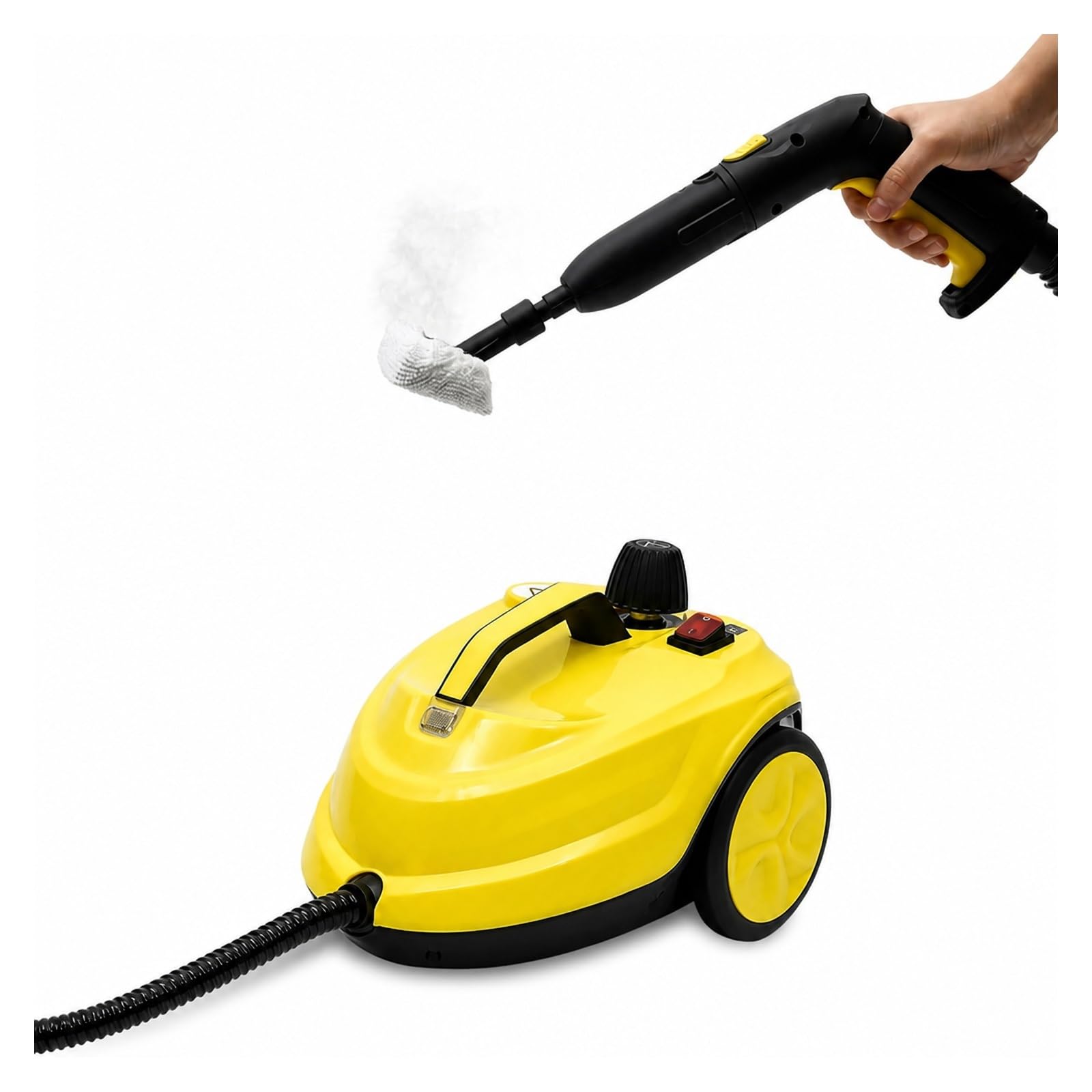 NGTFDCP Handheld Steam Cleaner, 2000 Watt Steam Cleaner, High Pressure Machine Handheld For Kitchen Bathroom Car Interior Cleaning (Yellow) for Home, Car, Floor