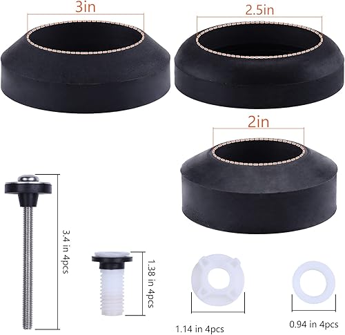 Miniatura 7 de Kit de repuesto para tanque de inodoro herramienta para tanque de inodoro y pernos para tanque de inodoro que se adaptan a la mayoría de válvulas de