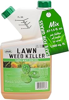 Liquid Harvest Lawn Weed Killer- 32 Ounces - Concentrated Broad Spectrum Herbicide, Three Way Con...