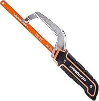 VANQUISH 10-Inch Mini Hacksaw with Aluminum Frame & Bi-Metal HSS Blades - Compact for Wood, Metal, Tight Spaces Model 4851