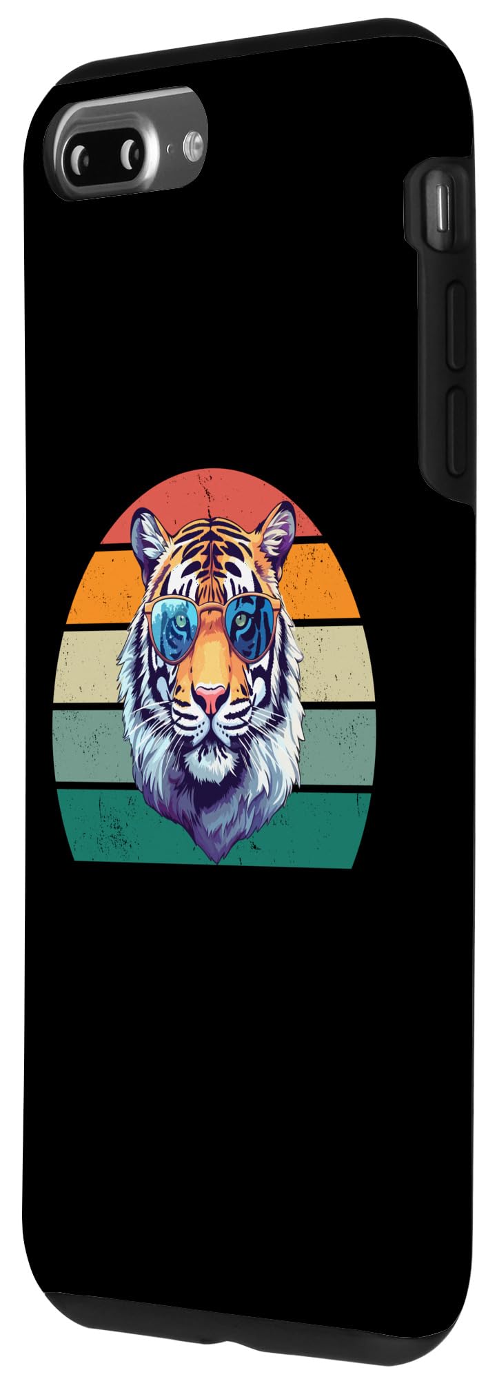 iPhone 7 Plus/8 Plus Cool Tiger In Sunglasses - Retro Funny Tiger Lover Case - Image 2
