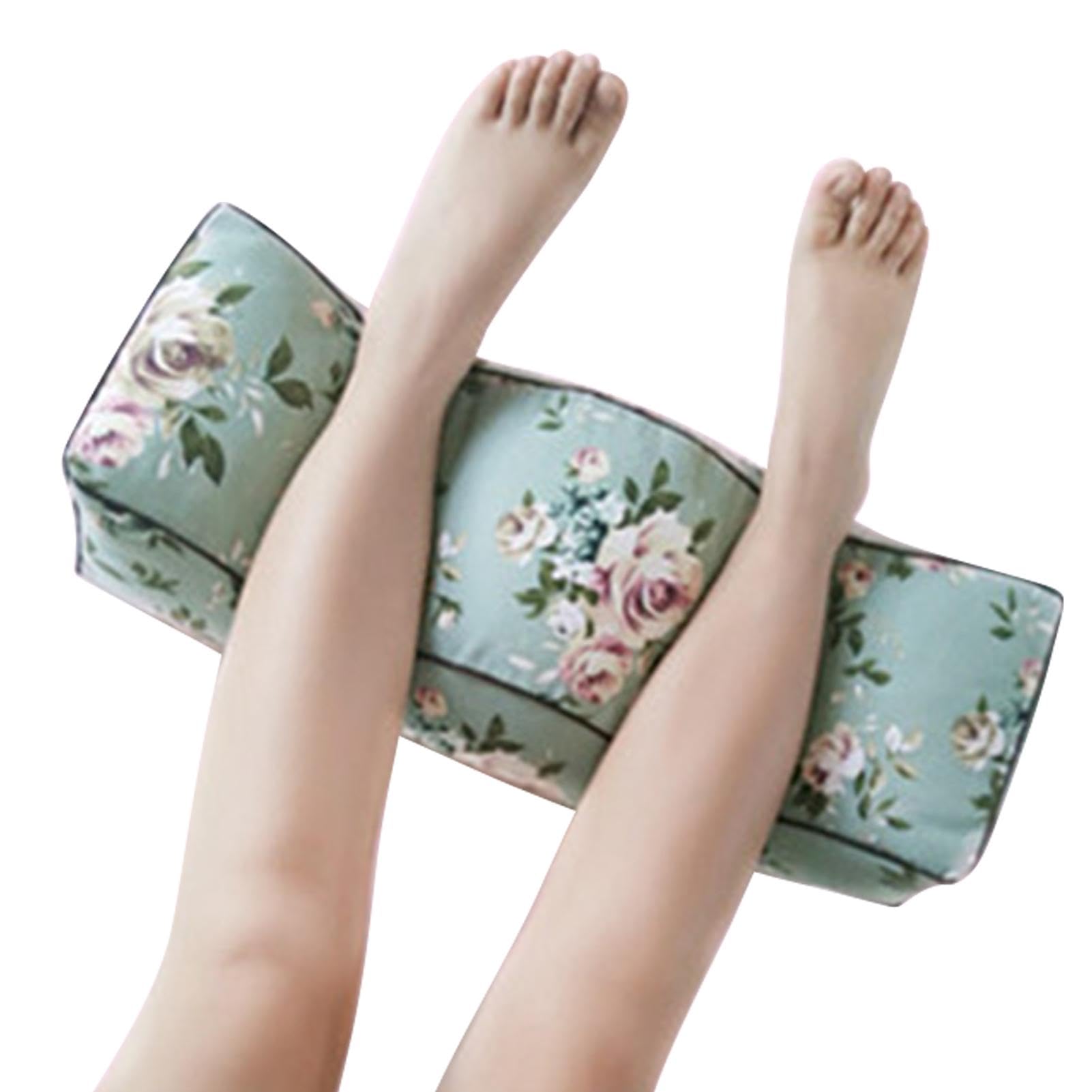 Cojín elevador de piernas para apoyo de circulación, cómoda almohada para elevación y reposapiés, almohada compacta de poliéster para uso doméstico