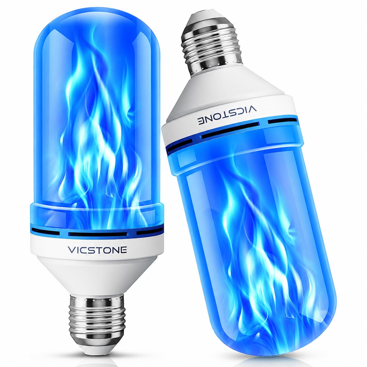 Upgraded E26 Flame Light Bulbs for Halloween Christmas Decorations, 4 Modes