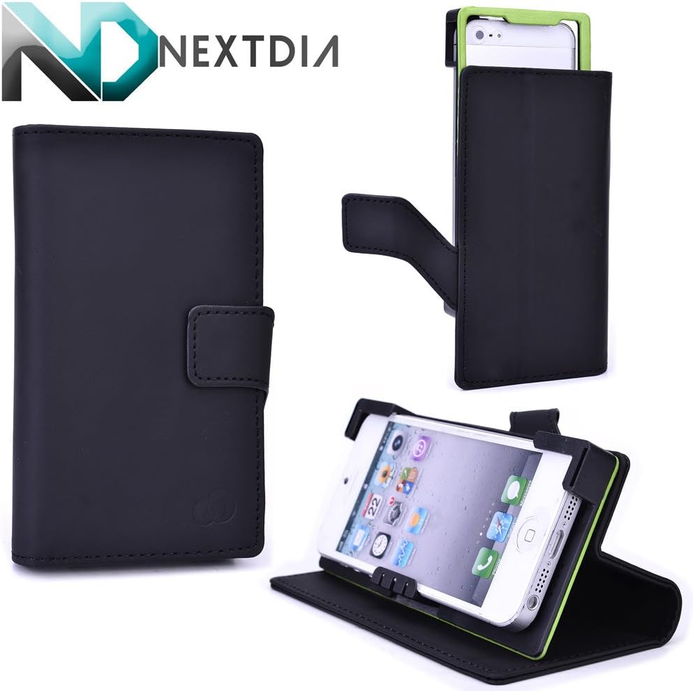 Protective Smartphone Cover Case LG Optimus L5 II Dual E455 Universal Fit Kettle Black and NextDIA Cable Organizer