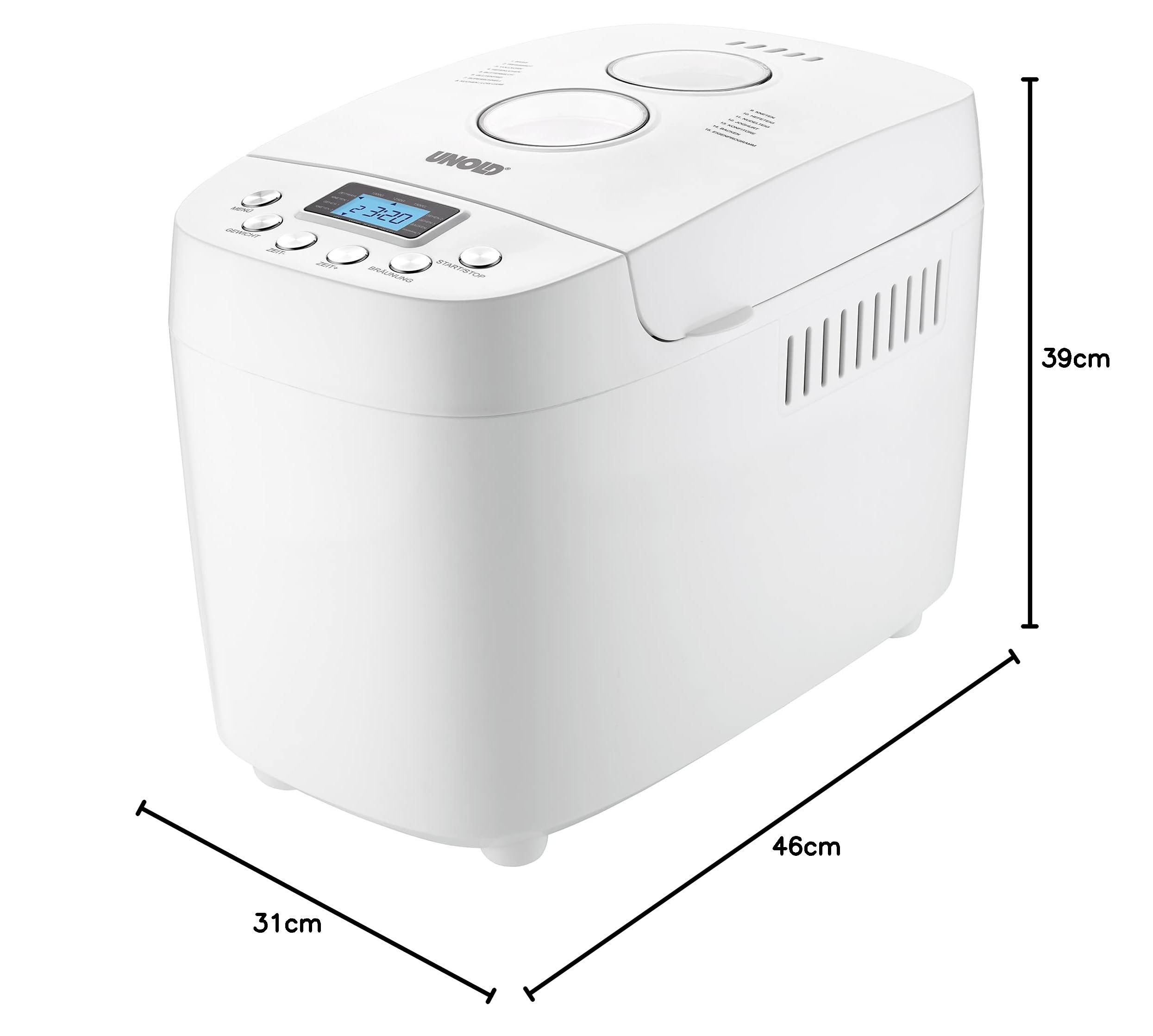 UNOLD BACKMEISTER BIG PANIFICADORA 850 W BLANCO