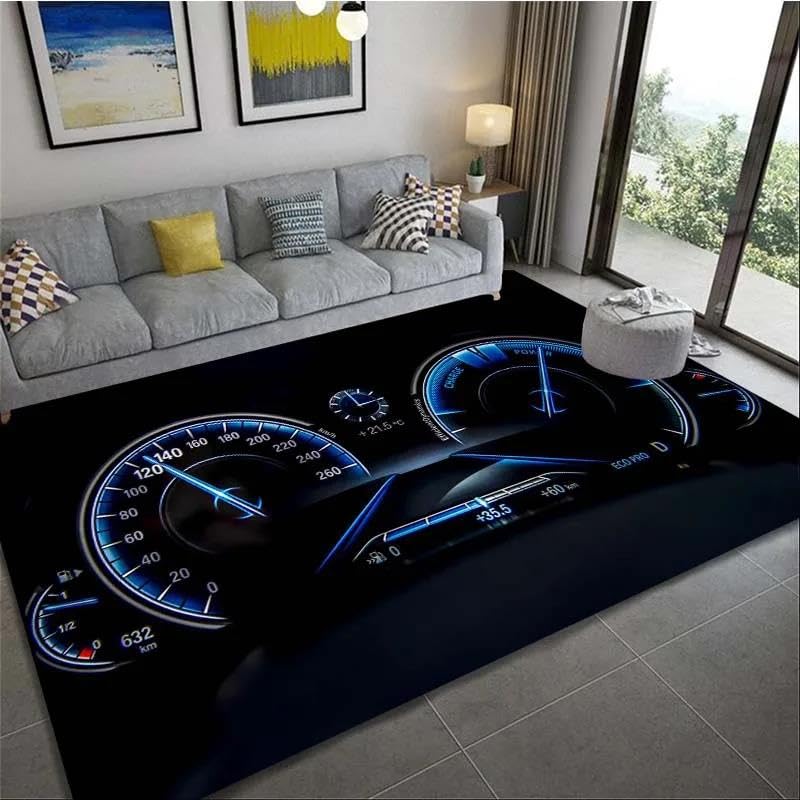 Tapis de tableau de bord de voiture de sport imprimé 3D pour la maison