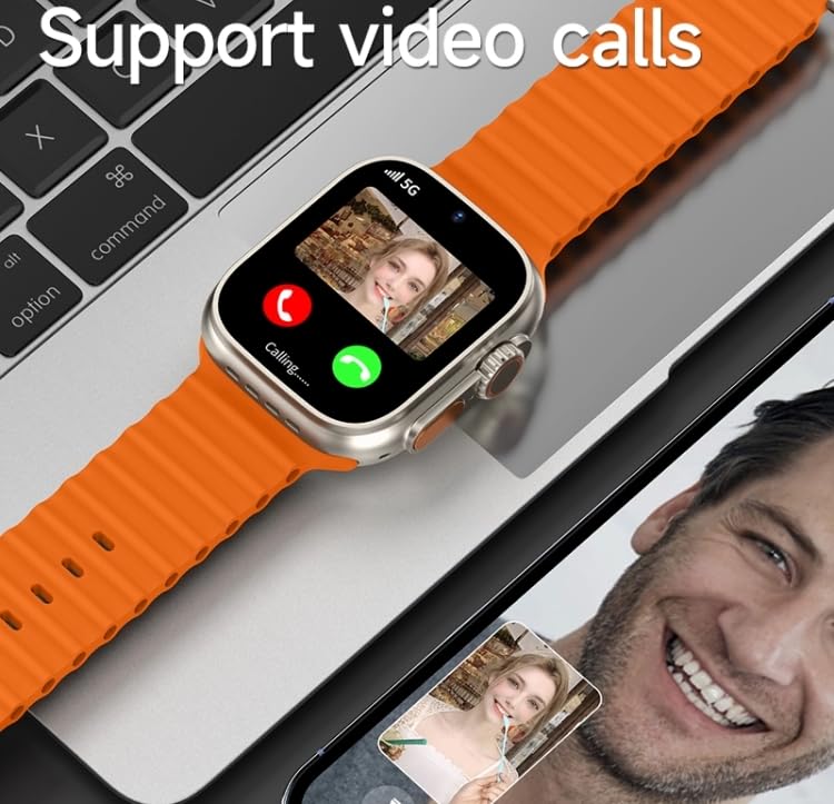 Image of Gs37 sim Watch Smartwatch 4G /5G SIM | 2.0 inch AMOLED Display | 4GB RAM 64GB Storage | Dual Camera | Bluetooth & Video Calling| Android Apps, Social Media