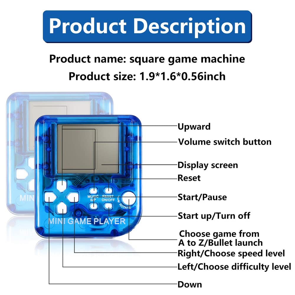 Jeu Mémoire Portable – Console Anti-stress Avec 4 Boutons Lumineux, Porte-clés éducatif Pour Enfants Et Adultes