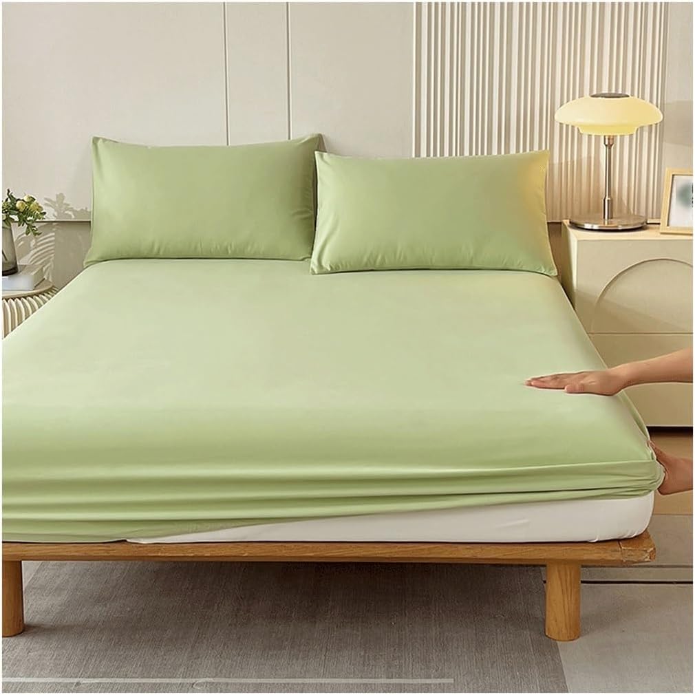 Juego De Sábanas, 100% Viscosa Bambú, Cultivo Biológico, Suave como La Mantequilla, Bolsillos Refrescantes For(F,Super King-180x200cm)