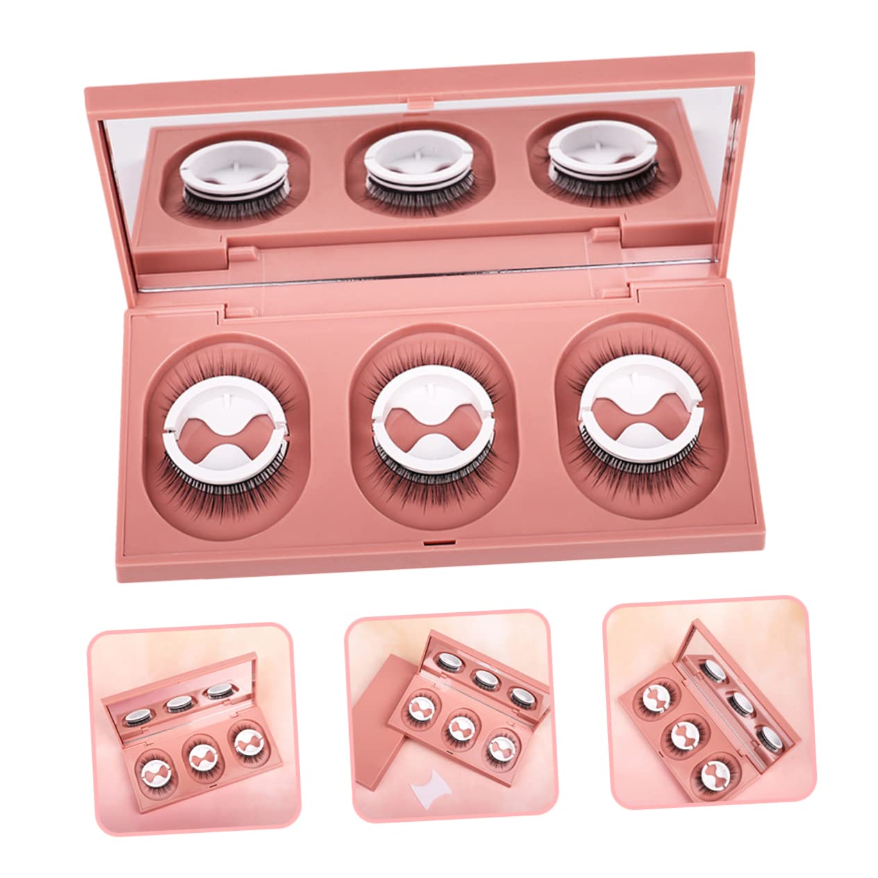 MAGICLULU 3 Set Di Ciglia Finte Soffici Autoadesive Dallaspetto Naturale Colla Per Donne Feste Uso Quotidiano Strisce Di Ciglia Sfuse Facili Da Applicare E Durature 3 Paia*3