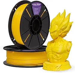 Voolt3D - Filamento PLA Amarelo 1kg 1.75mm - Para Impressora 3D FDM - Nacional
