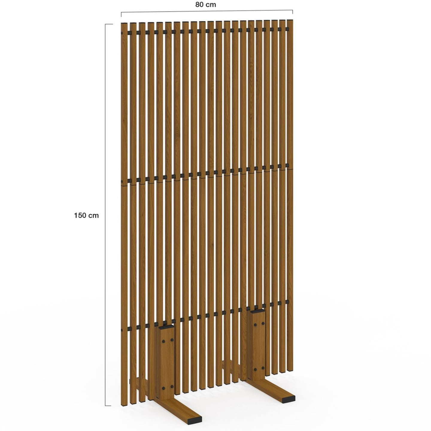 IDMarket - Paravent extérieur ajouré Claustra décoratif extérieur 80 x 150 cm Effet Bois