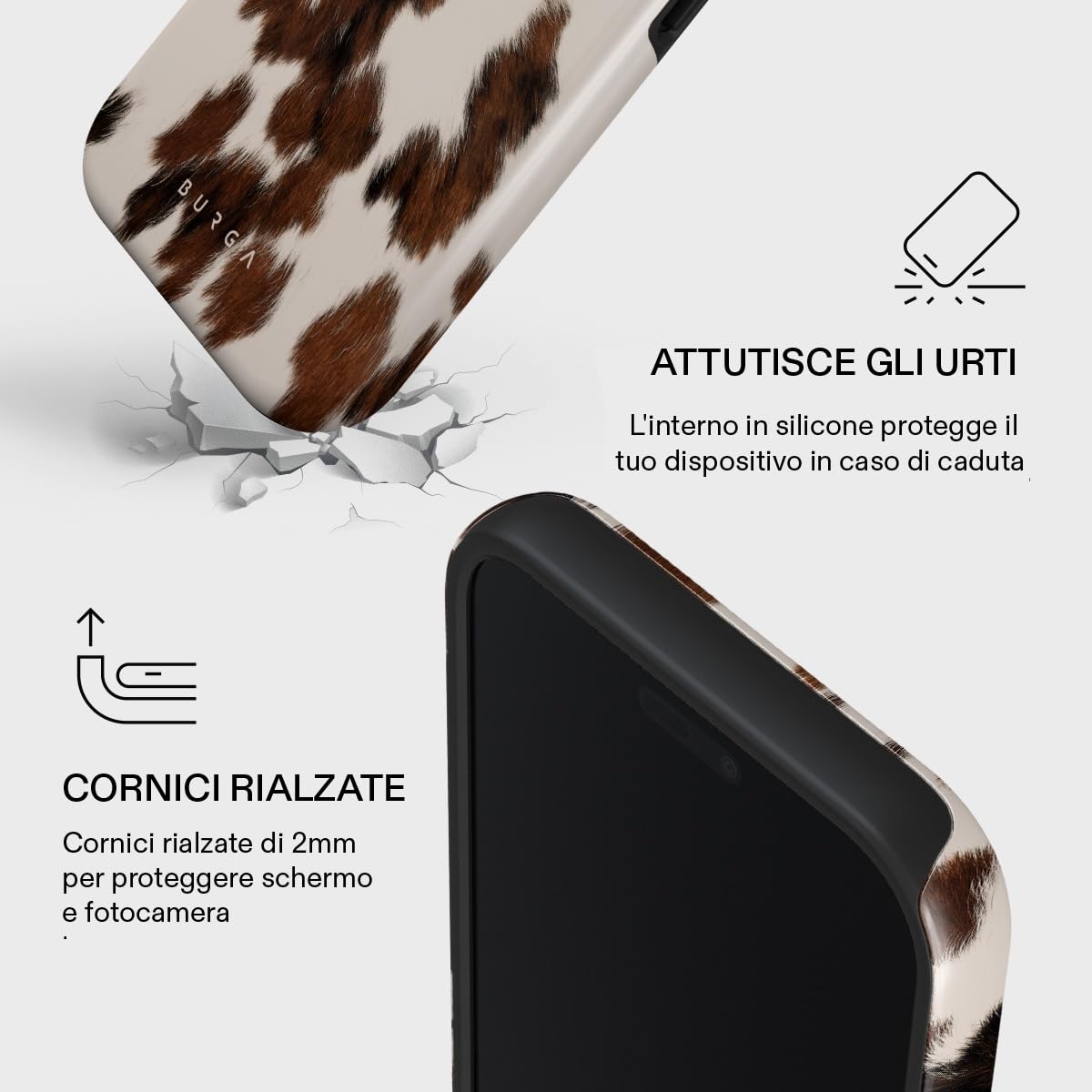 BURGA iPhone 17 ProMax Phone Case - Unisex Hybrid Protective Case