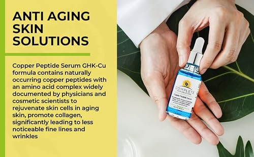 Copper Peptide Face Serum Collagen - With Anti Aging Skin Solutions Properties:1Oz/30Ml Anti-Wrinkle Formula For Youthful Skin #TOP7