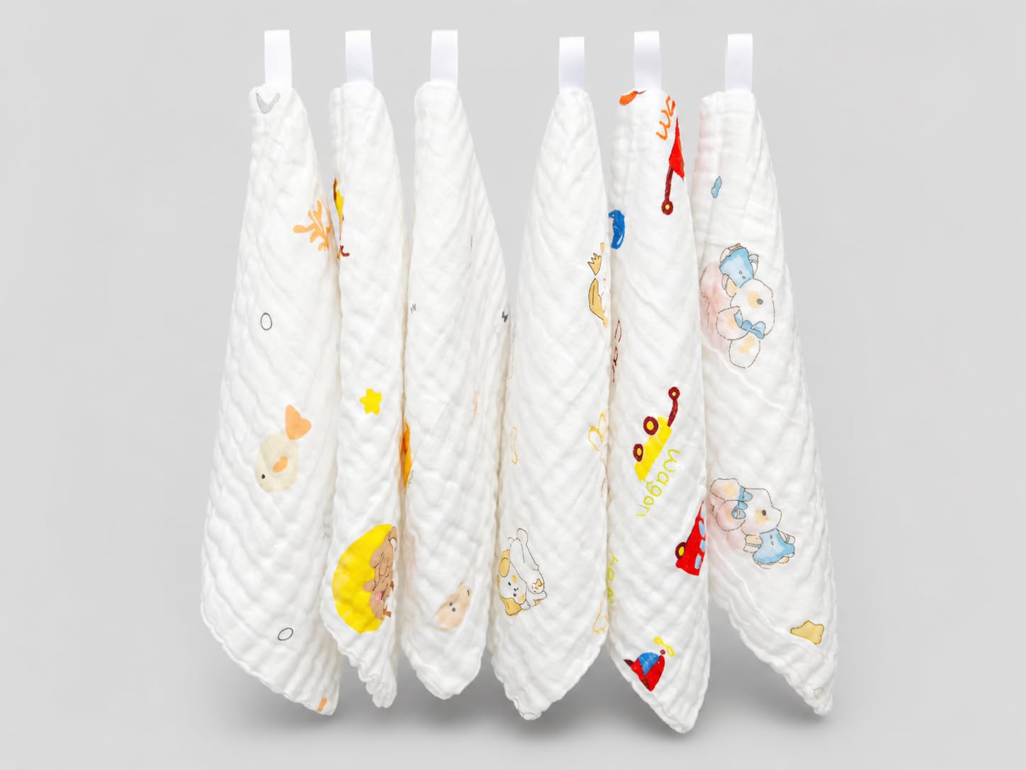 Muslin Baby Washcloths – 6 Layer Ultra Soft Cotton Baby Towels | Highly Absorbent Face Towels for Newborns, Kids & Toddlers | Quick Dry Burp Cloths & Bath Essentials – Pack of 4 (24X24 Pack of 4)-image-47