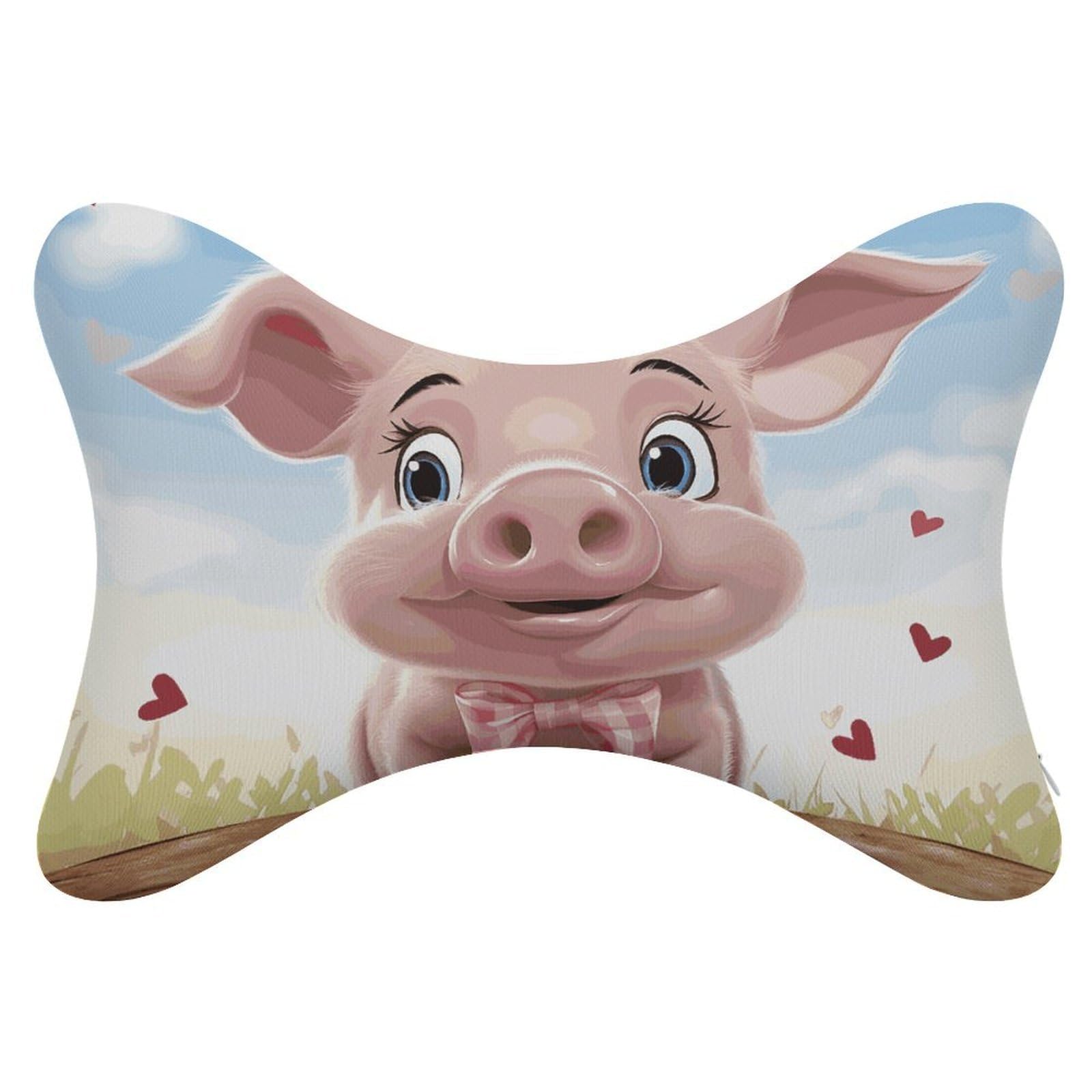 Adfgyerh Style Smiling (16) Pillow ，Memory Foam Pillow Core，Cushion,Provide Neck Support，Car Pillows For Travel Car Seats And Home Offices.