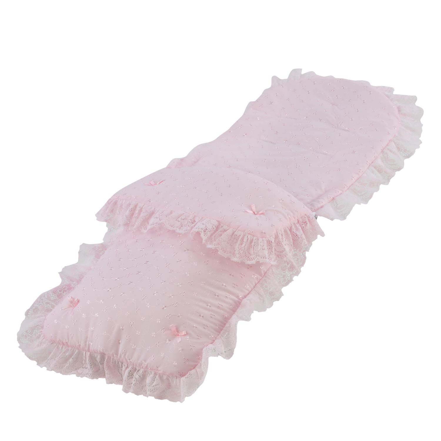 Broderie Anglaise Frilly Universal Fitting Footmuff For Pushchairs