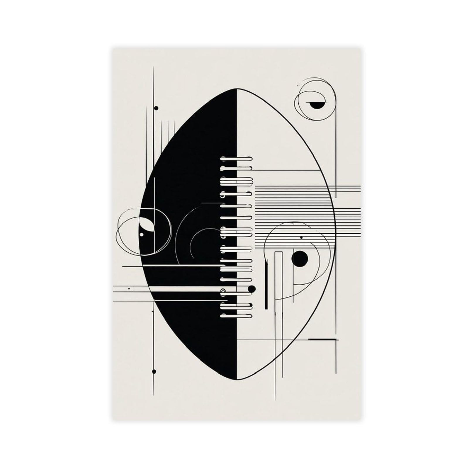 Ywtjax Unframe-Style Abstract Football Poster Canvas Poster For Dorm Room Decor Gift
