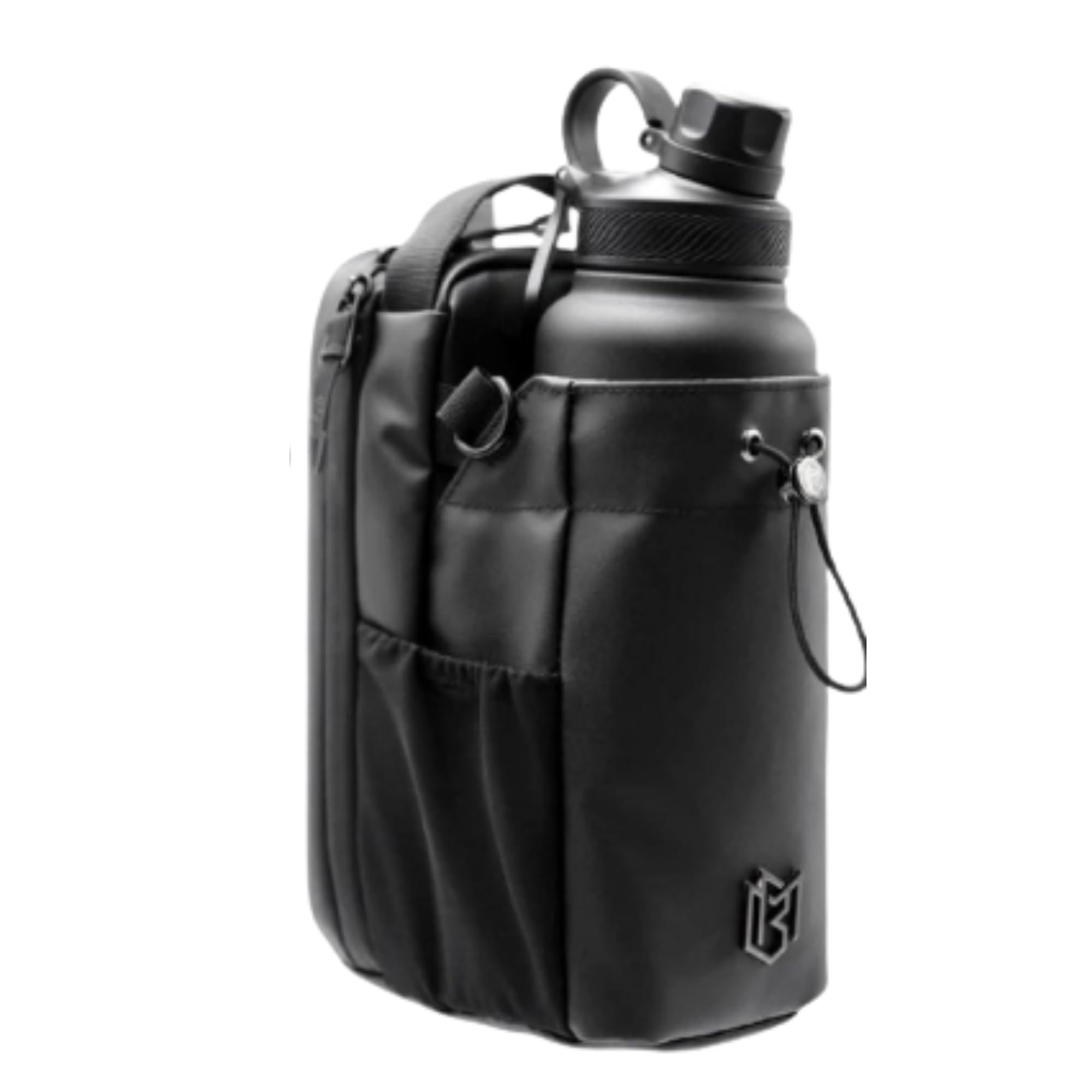 Magnetic Water Bottle Holder Bag, Compact Gym Storage Pouch with Strong Magnetic Attachment, Sports Bottle Carrier with Zipper Pocket, Phone & Accessories Organizer for Gym-image-33
