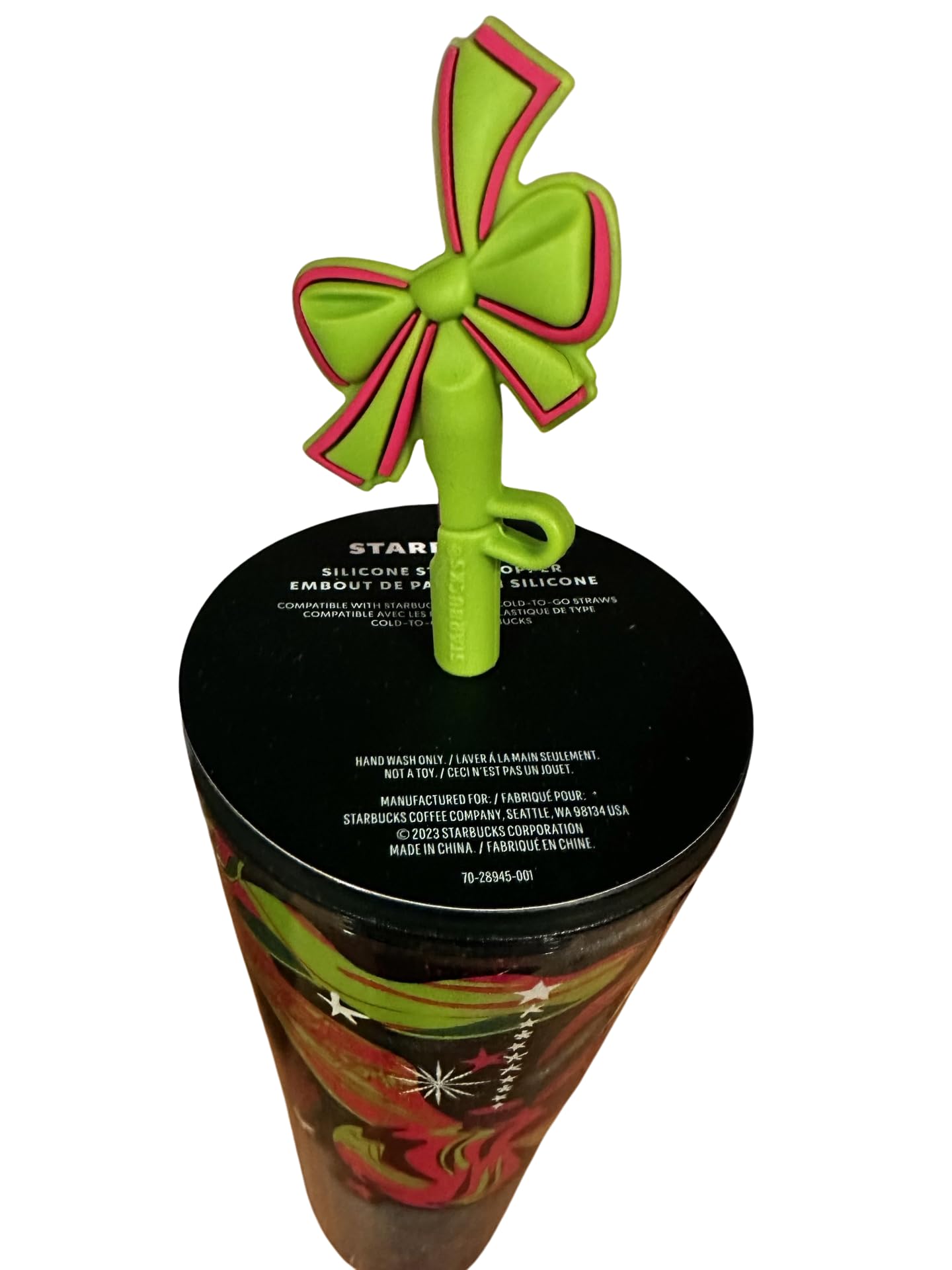 Amazon.com | Starbucks NWT Holiday 2023 Christmas Ribbon & Ornaments Straw  Topper Tumbler: Tumblers & Water Glasses