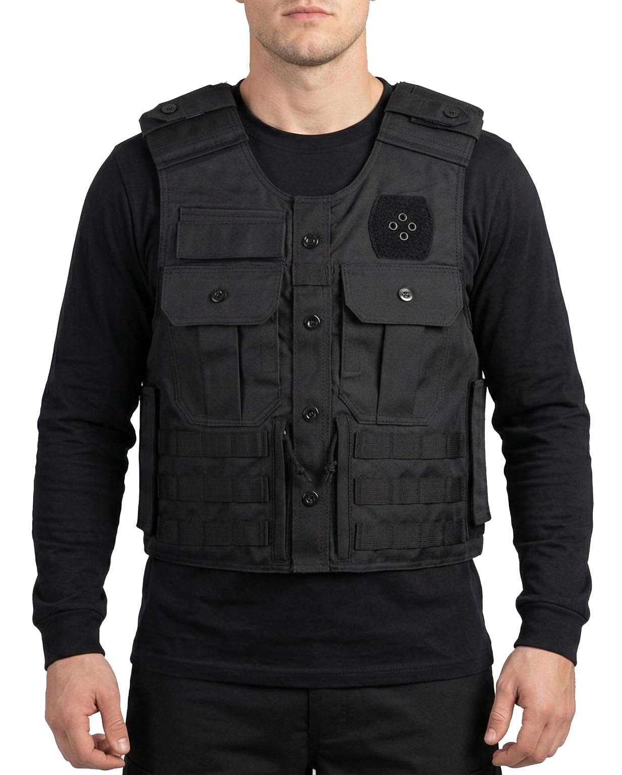 RYNO GEAR Men's Elite Tactical Duty Adjustable Plate Carrier Vest