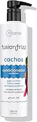 Condicionador para Cabelos Cacheados, Ondulados e Crespos Fusionfrizz Brscience 500ml – Nutrição Intensa, Controle do Frizz e Definição Natural dos Fios