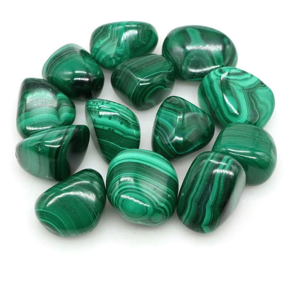 Natural Tumbled Stones Healing Crystals Quartz Gems Bulk Ore Gravel Specimen Energy Mineral Tank Aquarium Garden Home Decoration-Malachite-500g