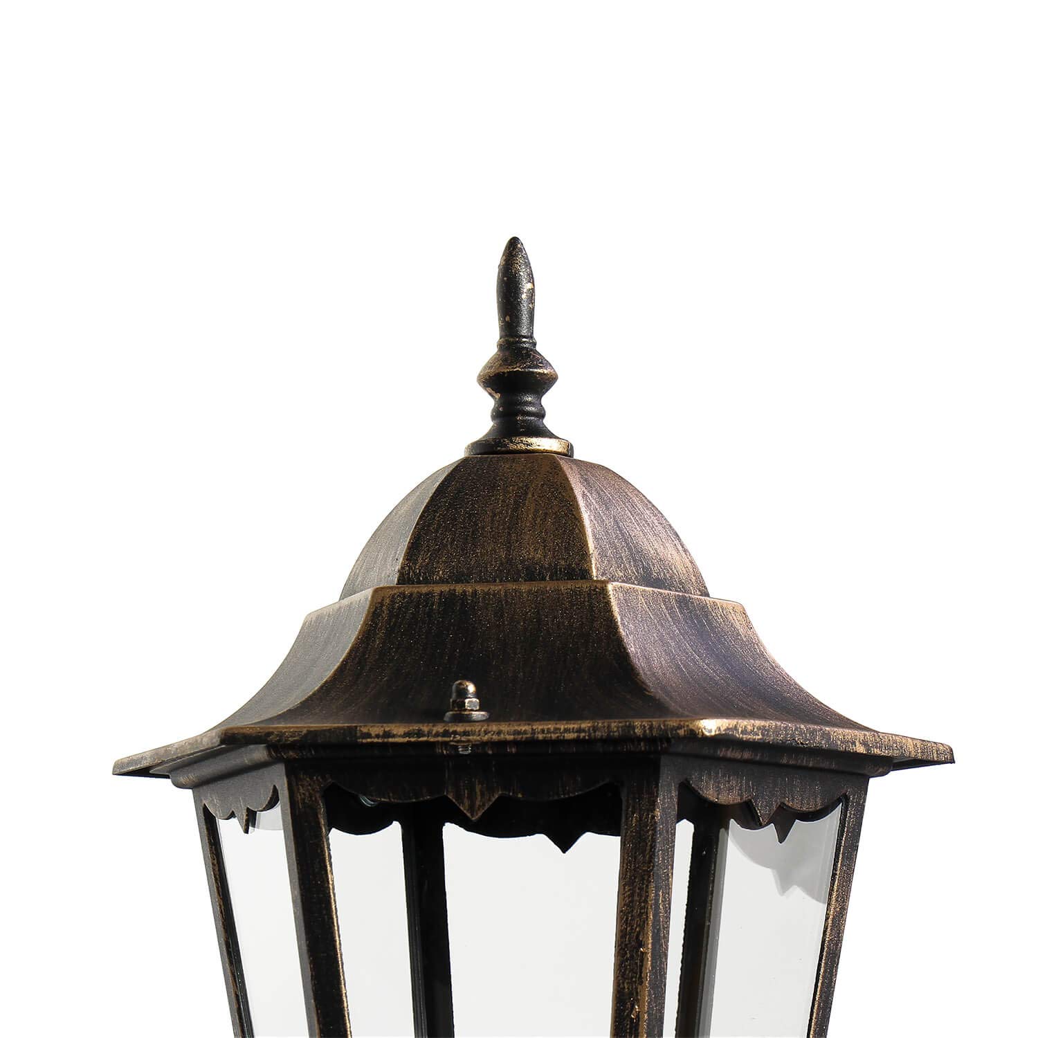 Easylight Lampione da esterno Bristol II vintage stile rustico bronzo anticato, 113 cm, impermeabile IP44, E27 per viale di ingresso, portone e terrazzo