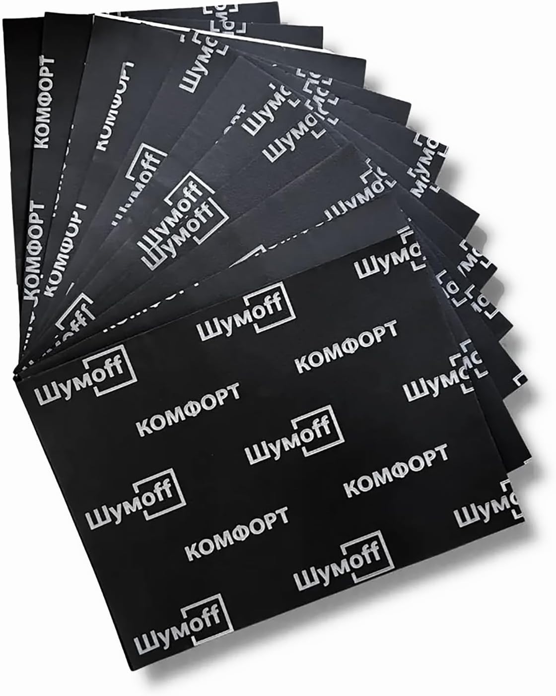 Comfort 6 Car Sound Insulation - 6 Sheets Closed-Cell Structure 6mm (236 mil) Thick Heat & Sound Insulation 12.1 Sqft Coverage - Waterproof Fire-Resistant Automotive Thermal Insulation