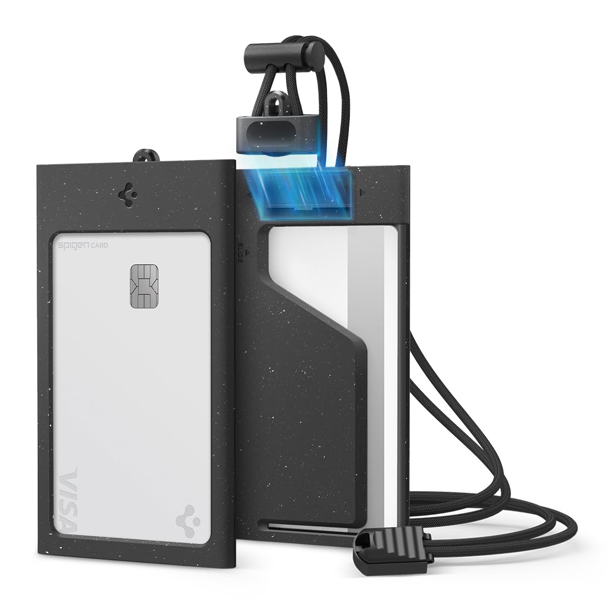 Amazon.co.jp: Spigen IDカードホルダー【マグネットスライド式】2枚