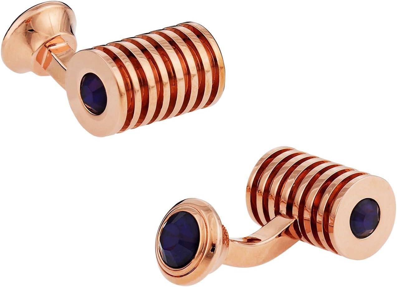 Cuff-Daddy Mens Crystals Cufflinks and Studs with Jewelry Presentation Box Storage Travel Special Occasions Cufflinks for Wedding Mens Cuff Link Dress Shirt Business Gift Jewelry Box