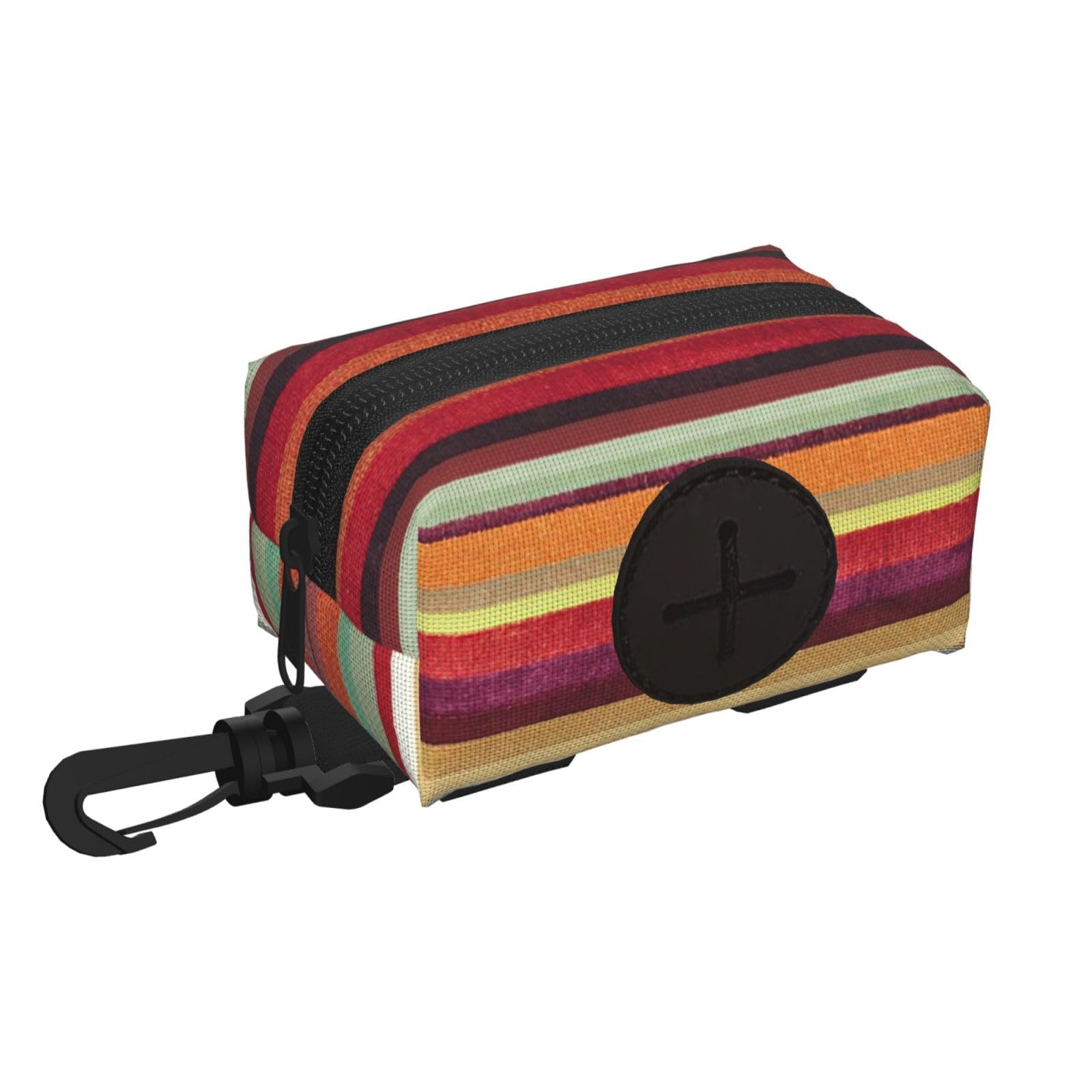 Pphgut Black Rainbow. Print Waterproof Pet Waste Treat Bag Outdoor Walking Hiking Pouch Camping Accessory