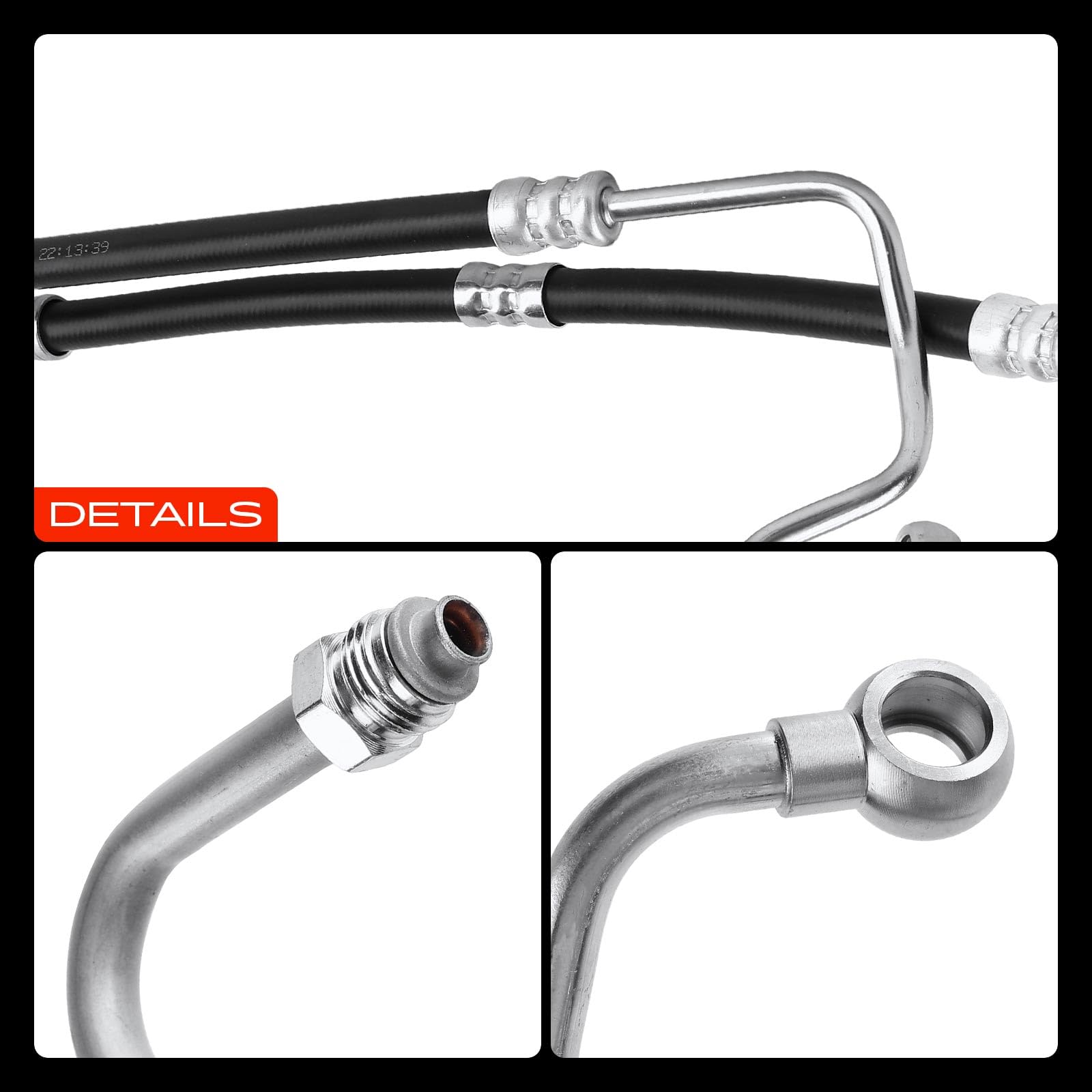 Frankberg Servosterzo Tubo flessibile Compatibile con Serie 3 Cabriolet E46 320 Ci 323 Ci 325 Ci 330 Ci Serie 3 E46 320i 325i 330i Serie 3 Touring E46 320i 325i 330i Serie 3 Coupé E46 32416764725