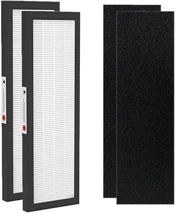 2 Set FLT4825 Filter B Replacement with Activated Carbon Pre-Filters Compatible with Guardian Air Purifier AC4825 AC4300 AC4800 AC4900 AC4850