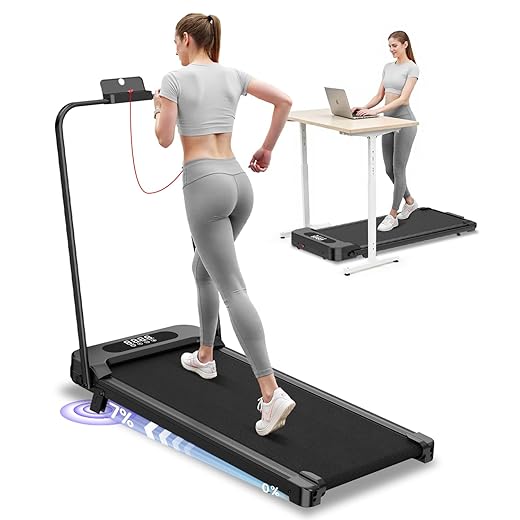 bigzzia Treadmill for Home with Slope – 130 kg