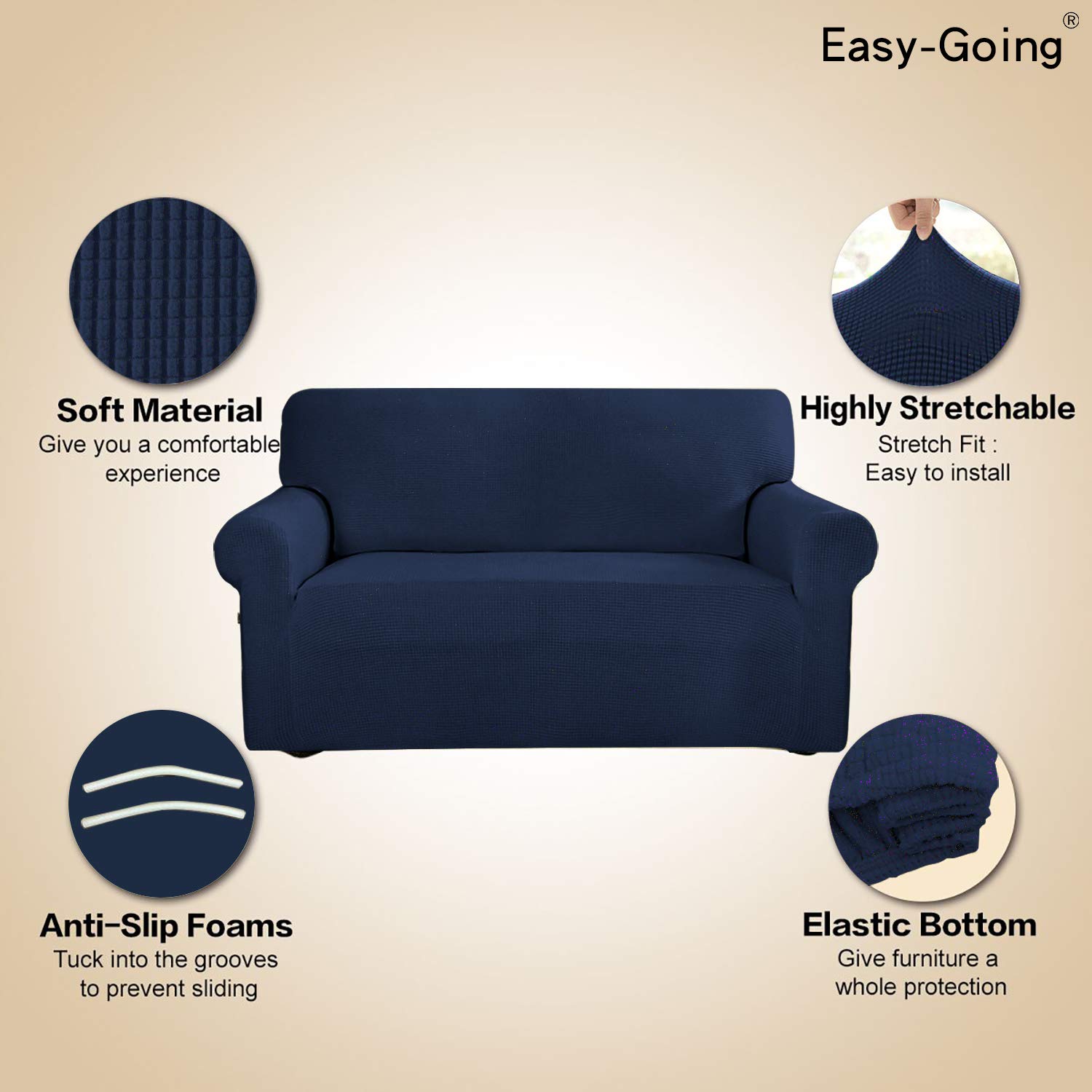 Easy-Going Fundas elásticas fáciles de Usar