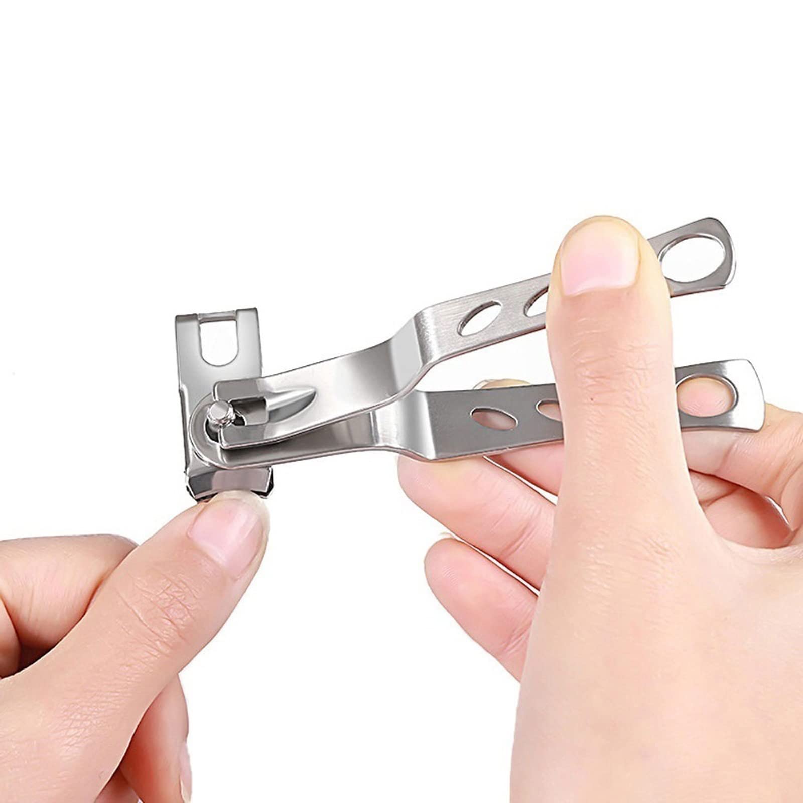 Nagelknipser, um 360 Grad drehbarer Nagelknipser, multifunktionales Maniküremesser, Nagelknipser aus Edelstahl, Maniküre-Werkzeuge(Large)