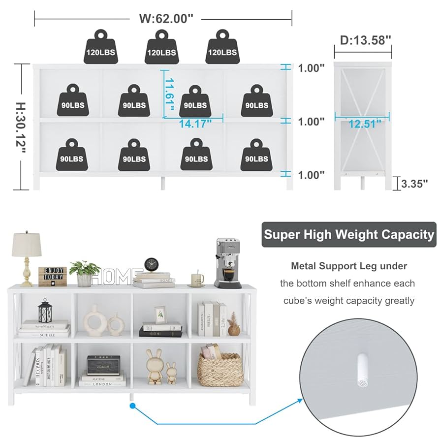 Amazon.com: FATORRI 8 Cube Storage Organizer Bookshelf