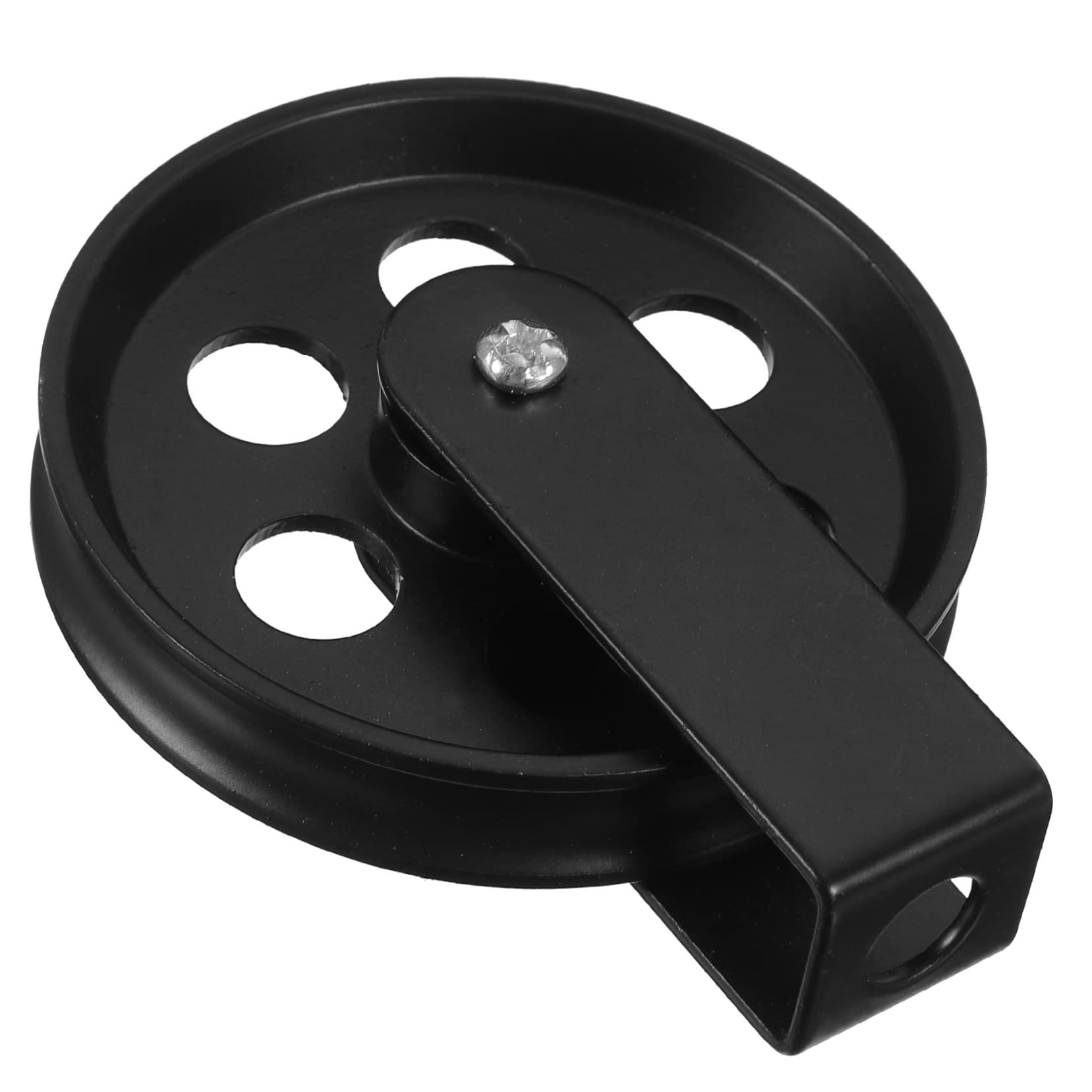 NAMOARLY Wheel Lighting Accessories Chandelier Pulley Pendant Lights Hooks for Hanging Heavy Duty Lamp Pulley Hanging Light Pulley for Wall Mount Lamp Wrought Iron Lamp Plant Metal