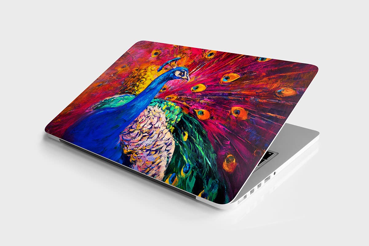 DWELLSINDIA Abstract Peacock Skin/Sticker for Laptops Upto 15.6 Inch Suitable for HP, Lenovo, Dell, Acer, Asus (HD Quality, Multicolor) - Pack of 1 (B0983VVYTP) Amazon Price History, Amazon Price Tracker