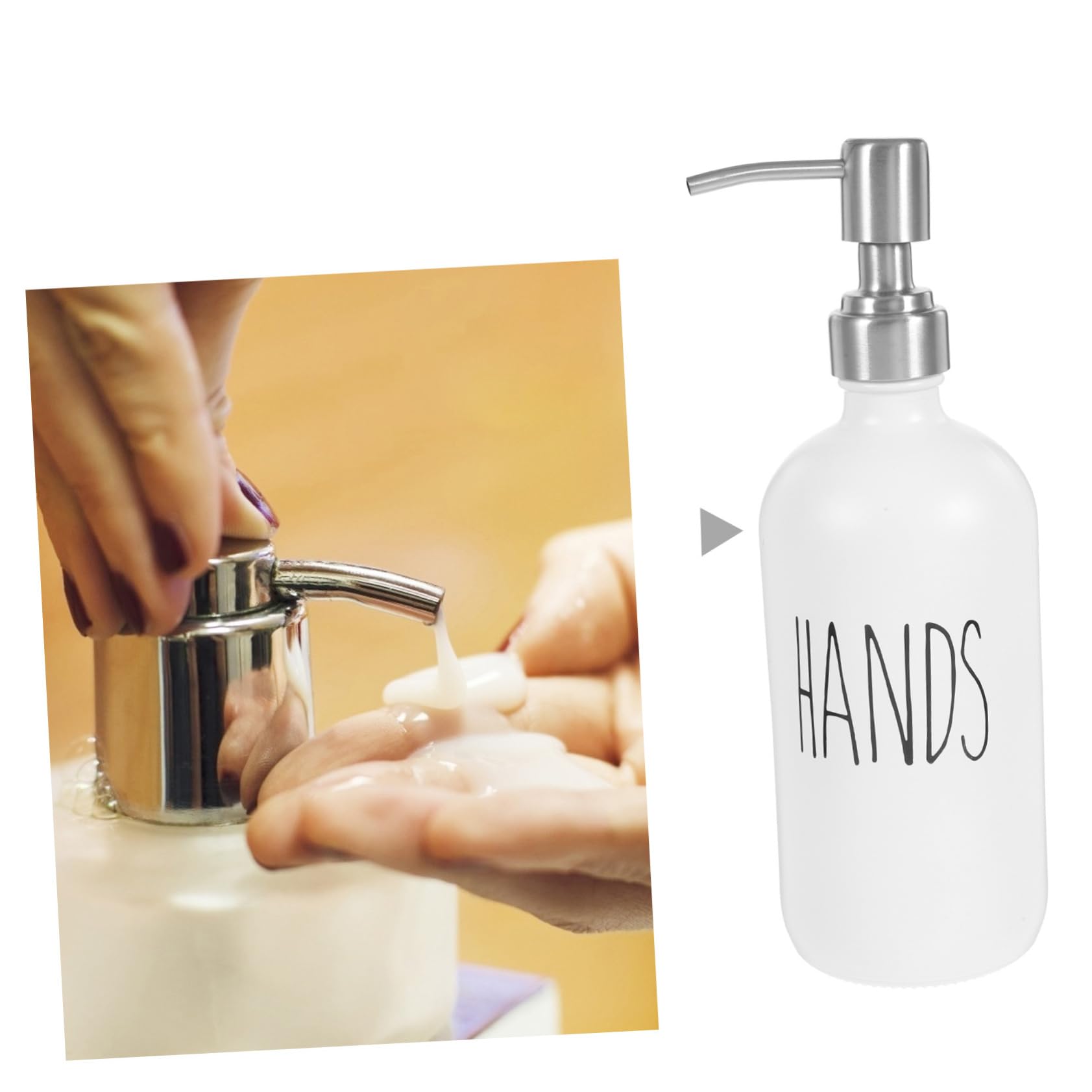 MAGICLULU 5 Stück Glass Seifenspender mit Pumpe Nachfüllbarer Seifenspender für Bad und Küche Leckfrei Design für Lotion und Shampoo