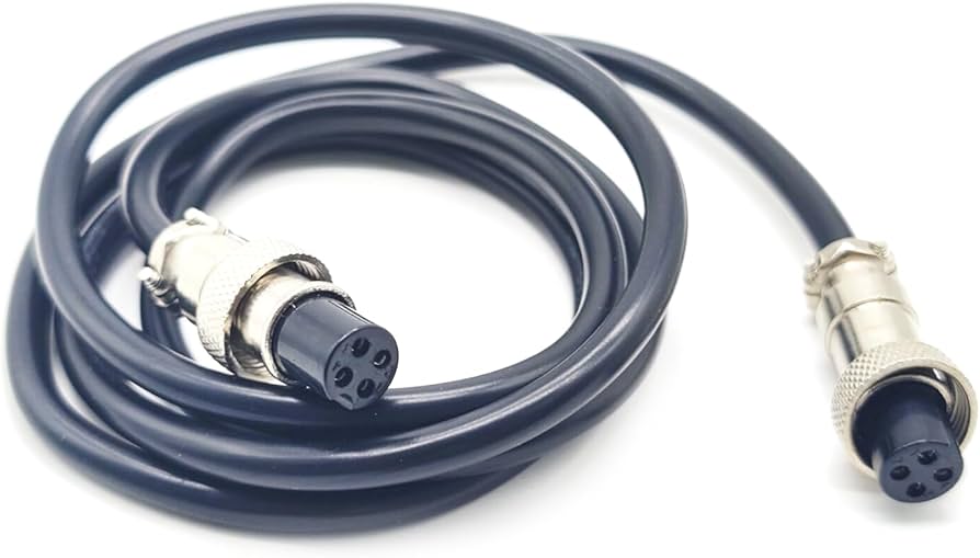 Amazon.com: 3.28ft GX12 4 Pin Cable Double Female Head Aviation