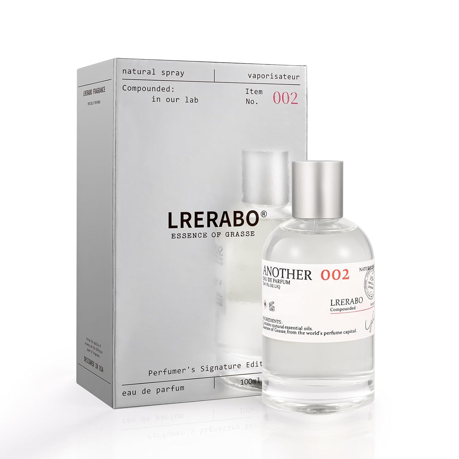 LRERABO Signature Edition No.002- ANOTHER 002 Oriental Woody Long-Lasting Unisex Fragrance - Ambergris, Musk, Cedar - Clean & Vegan, Cruelty Free 100 ml - Image 8