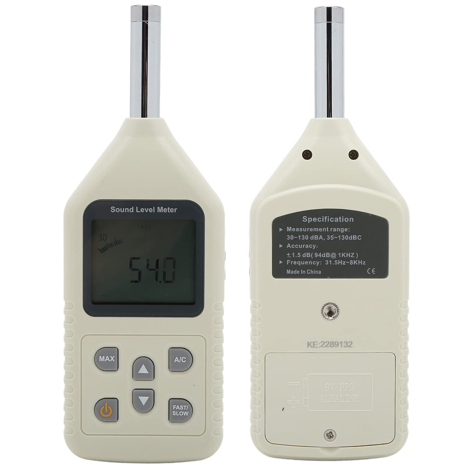 Hyuduo 1358 Cyfrowy Miernik Poziomu Dźwięku, Zakres 30-130 DB z