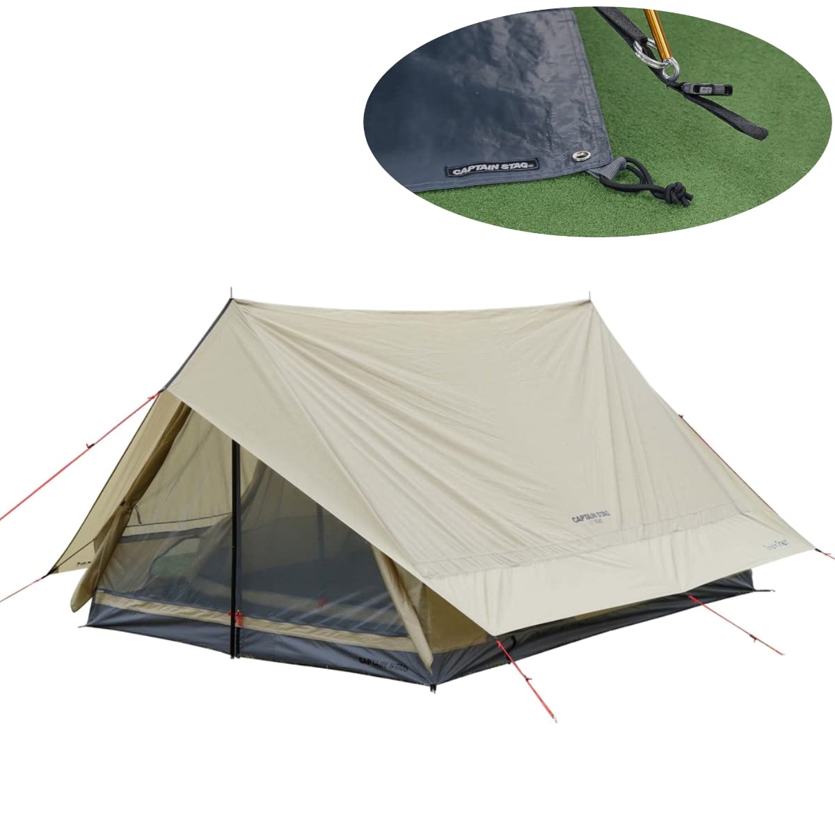 Amazon.co.jp: キャプテンスタッグ トレッカー ツーポールロッジ