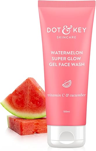 DOT & KEY Watermelon Super Glow Gel Face Wash With Vitamin C&Cucumber|Face Wash For Glowing Skin|Oil Free Face Wash|Removes Excess Oil&Dirt|For…